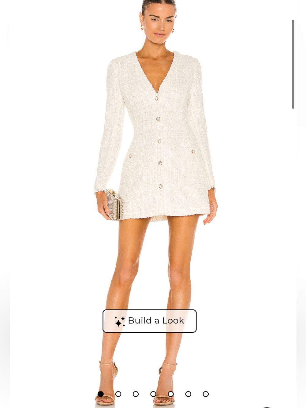 New Sau Lee Audrey Dress in Ivory Size 6